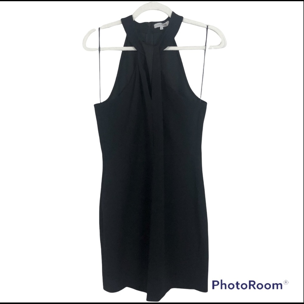 1. STATE Black Mini Twist Front Dress sz 10